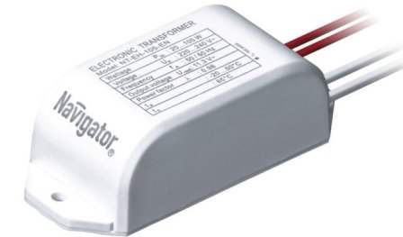 Купить электронный трансформатор для галогенных ламп ТЭ-105 220 на 12 вольт
